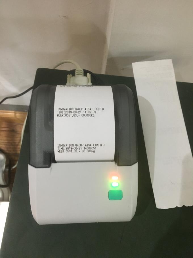WF4050-15010 150Kg/10g high accuracy industrial STAINLESS STEEL bench weighing scale with sticker printer