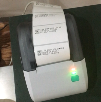 WF4050-15010 150Kg/10g high accuracy industrial STAINLESS STEEL bench weighing scale with sticker printer