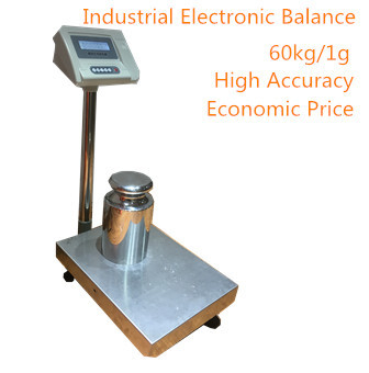 Electronic 60Kg/1g Industrial Platform Scales With Sticker Printer