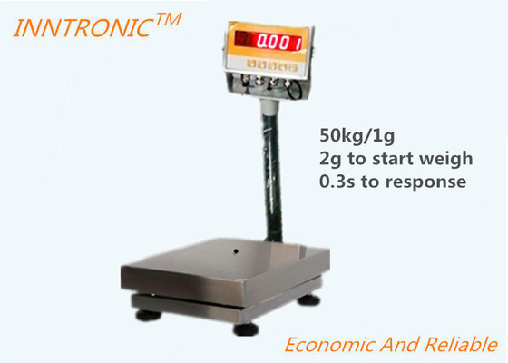 50kg 1G RS485 Counting Industry Weight Scales With Stainless Steel Platform 300x400mm