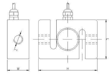 S type Load Cell IN-S011 100KG C3 Crane Scale Shear Beam Alloy Steel Moistureproof weight force sensor  3mV/V