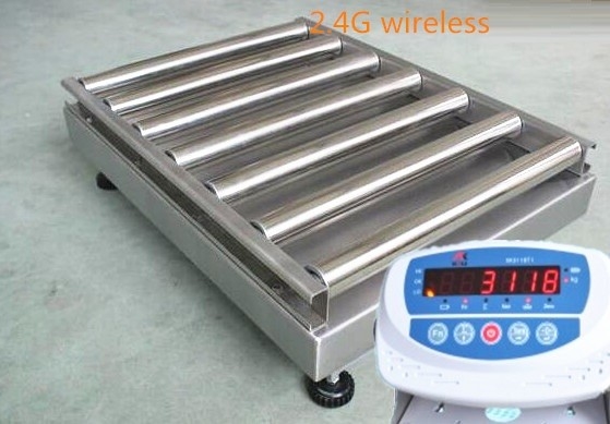 600kg OIML C3 C5 Roller Conveyor Scale Heavy Duty Gravity Roller 600*600CM 2 4GHZ